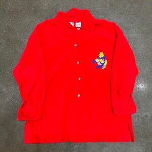 Vintage Disney Winnie The Pooh Size XL Embroidered Fleece Coat